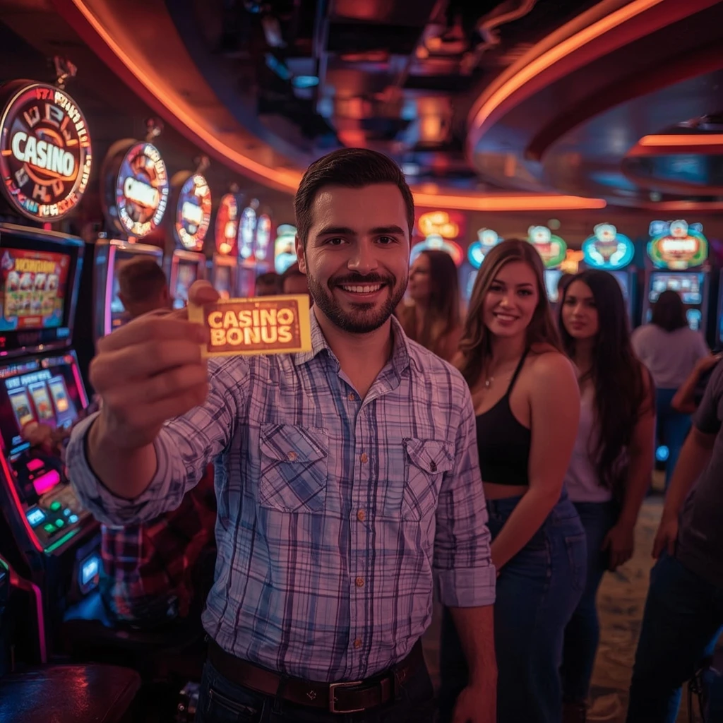 une personne tenant un bonus Tip Top Casino