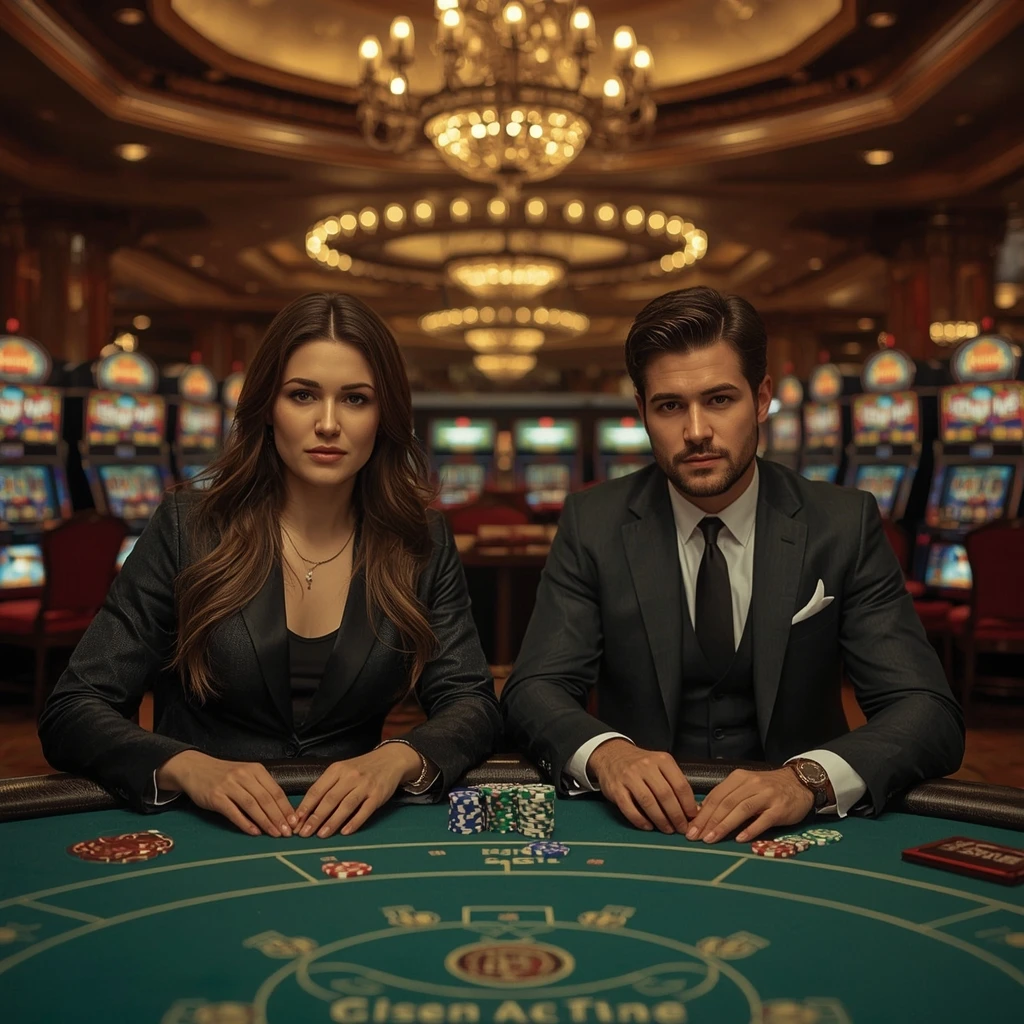 Deux joueurs de poker au TIP TOP CASINO